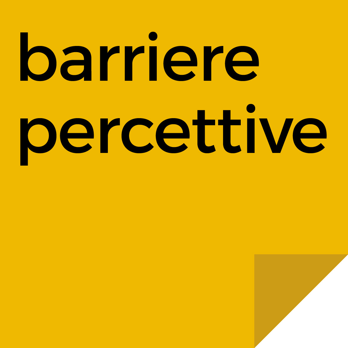 Bottone sezione barriere percettive